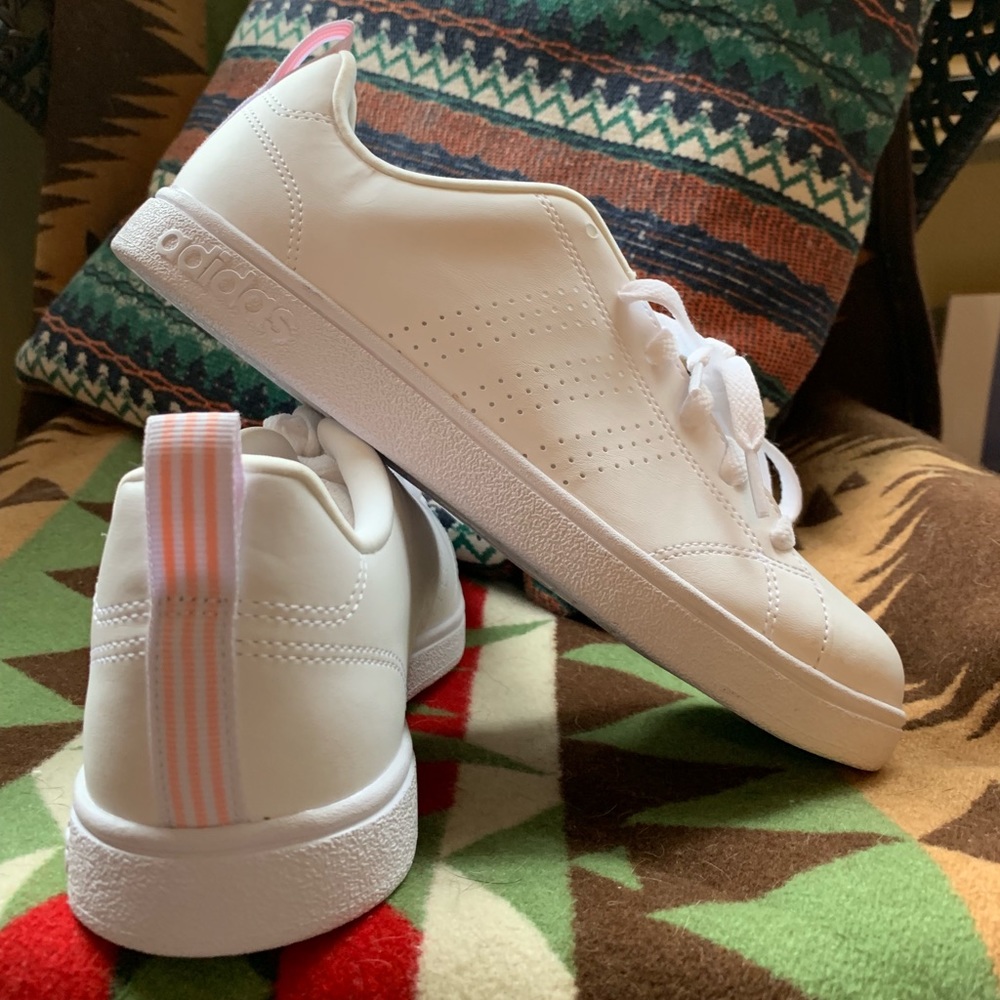 Adidas Advantage White Sneakers/ Out of Stock